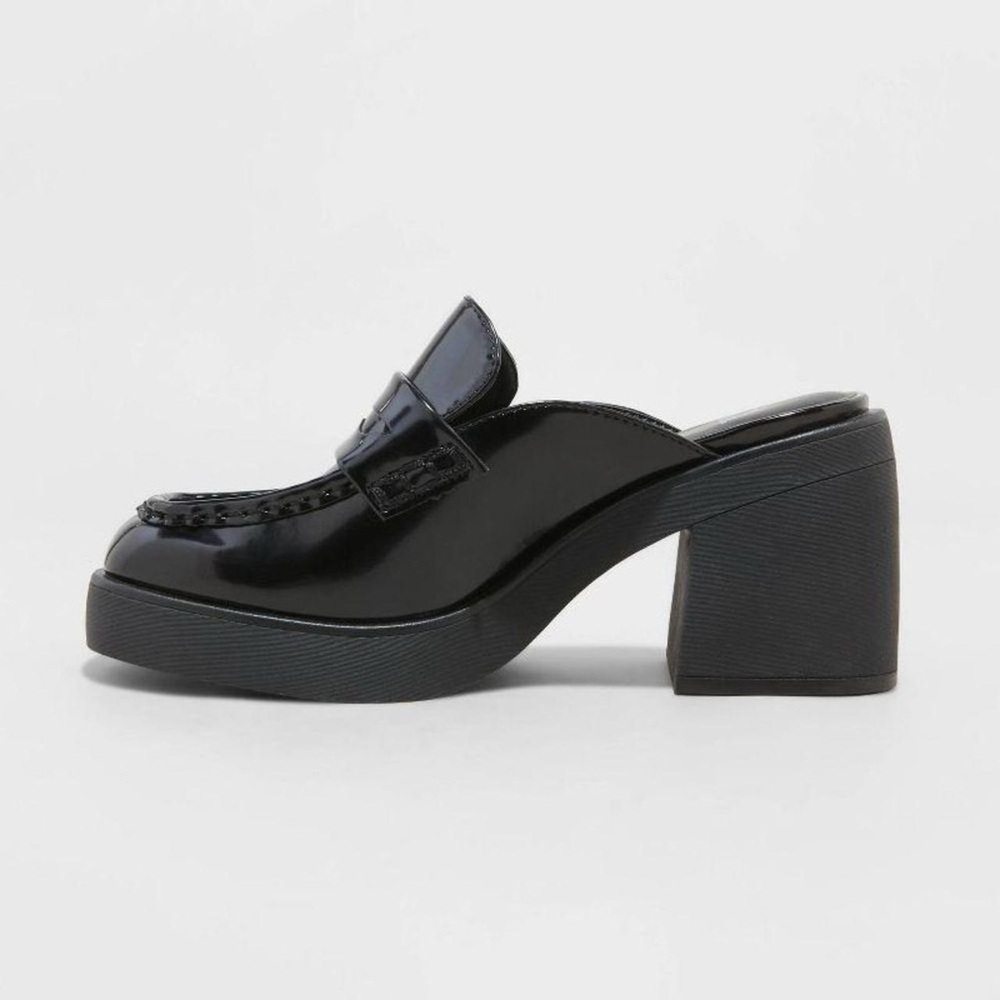 NWT Women's Eileen Mule Heels - Wild Fable Black size 8 - Picture 4 of 7